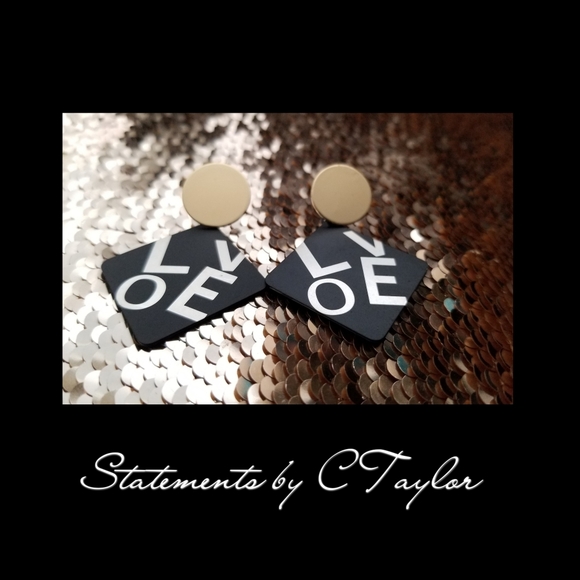 All We Need Is LOVE Earrings - Picture 1 of 1